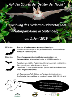 Werbung für Fledermausdetektor Bild von Werbung für Fledermausdetektor