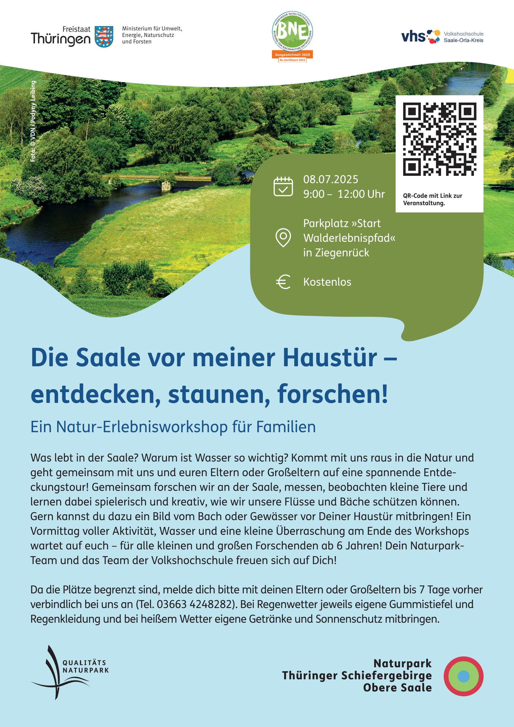 Die Saale vor meiner Haustür