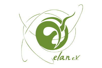 Grünes Logo von ELAN e.V.